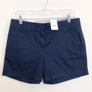 NWT J. Crew / City Fit Navy Chino Shorts